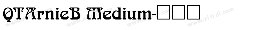 QTArnieB Medium字体转换